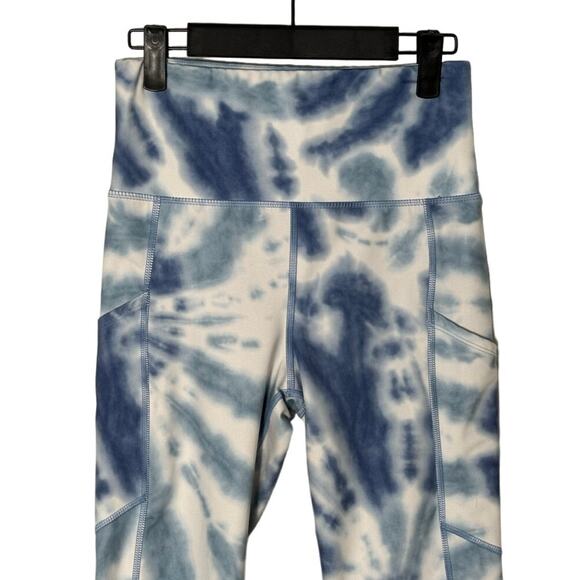 American Eagle Womens The Everything Pocket Legging Blue Tie Dye Size M - Picture 4 of 5